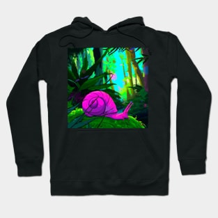 Vaporwave Snail Hoodie